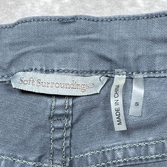 Soft Surroundings Jeans Women's Size Small Gray Tapered Ankle Denim Jeans - Picture 13 of 15
